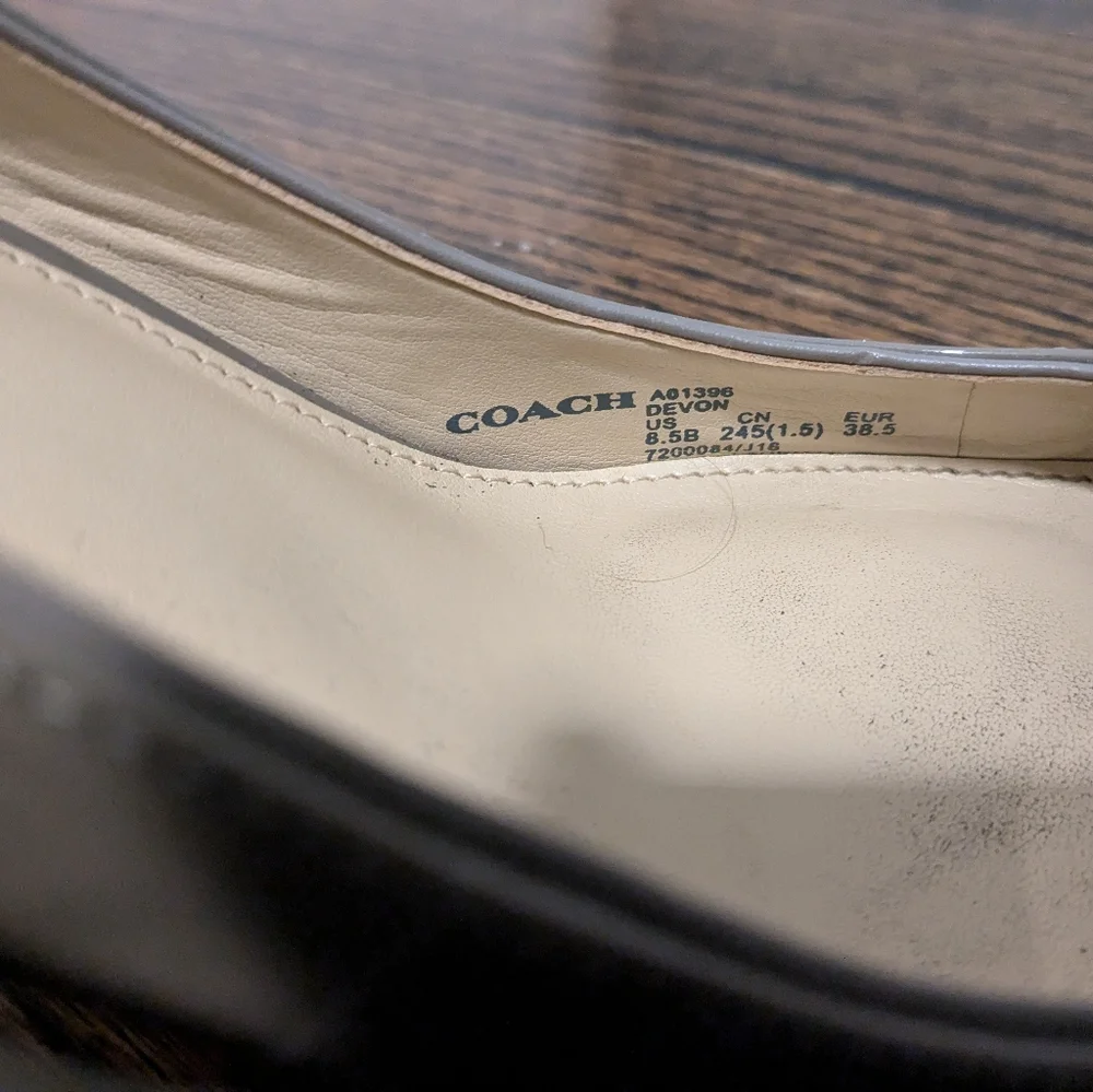 Coach Devon Rounded Toe 3” Heels Size 8.5 - Picture 4 of 5